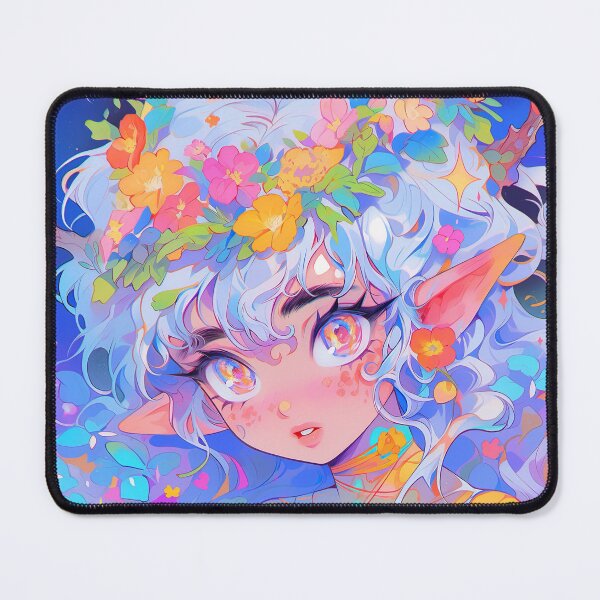 Item preview, Soft Pastel Nature Elf with Flower Crown designed and sold by bubblegoth.