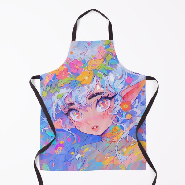 Item preview, Soft Pastel Nature Elf with Flower Crown designed and sold by bubblegoth.