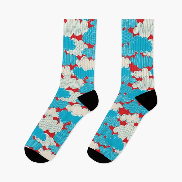 Item preview,  Kids Fantasia Clouds Texture Red Blue designed and sold by Claudia S. Design.
