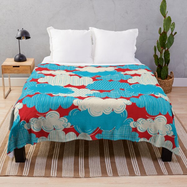 Item preview, Kids Fantasia Clouds Texture Red Blue designed and sold by Claudia S. Design.