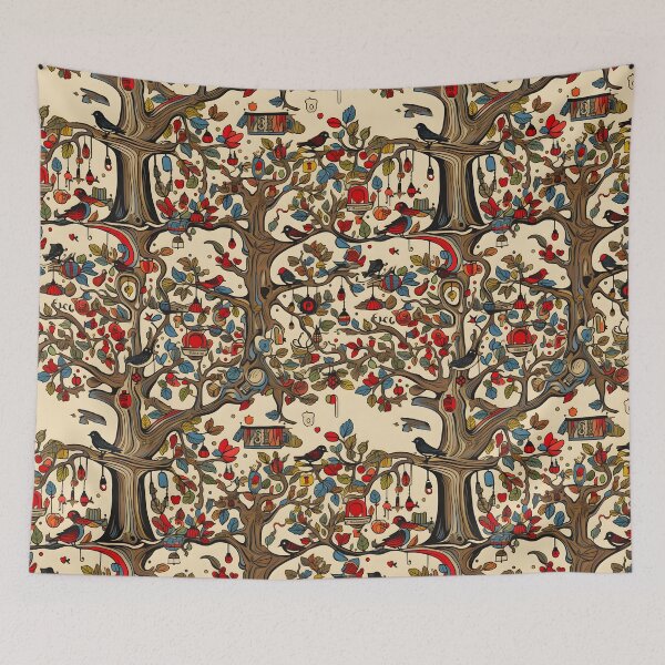 Item preview, County Hook’s Apple Autumn Glory—Fall Design, Underneath The Apple Tree. Seamless Pattern designed and sold by ignasirus.