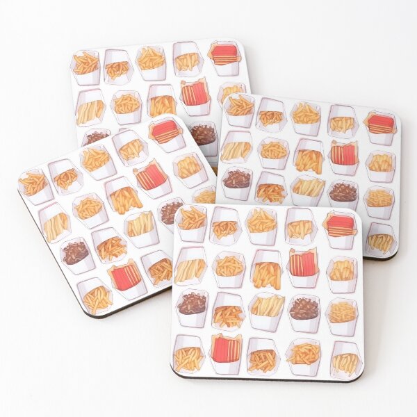 Item preview, Lots of French Fries Sticker Pack Design Art by ZeesDesign on Redbubble designed and sold by ZEESDESIGN.