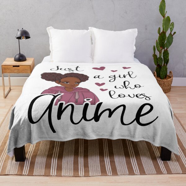 Aperçu de l'œuvre Juste une fille qui aime l'anime afro-américain créée et vendue par gogo-jr.