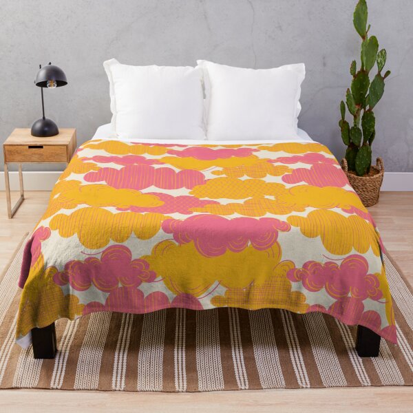 Item preview,  Kids Fantasia Clouds Texture Pink Yellow designed and sold by Claudia S. Design.