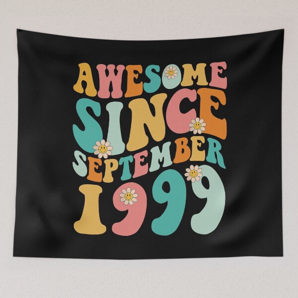 Item preview, Awesome Since September 1999 | Made In 1999 | Retro Groovy Birthday designed and sold by Christina-grich.