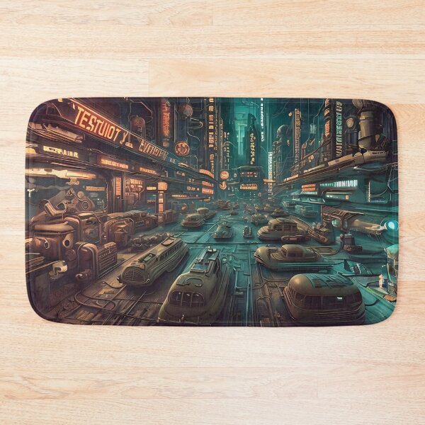 Item preview, Vintage-futuristic cityscape in space designed and sold by ArthurVandelay.