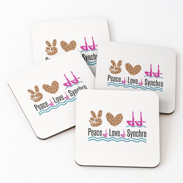 Item preview, Peace Love Synchro Artistic Synchronized Swimming designed and sold by jaygo.