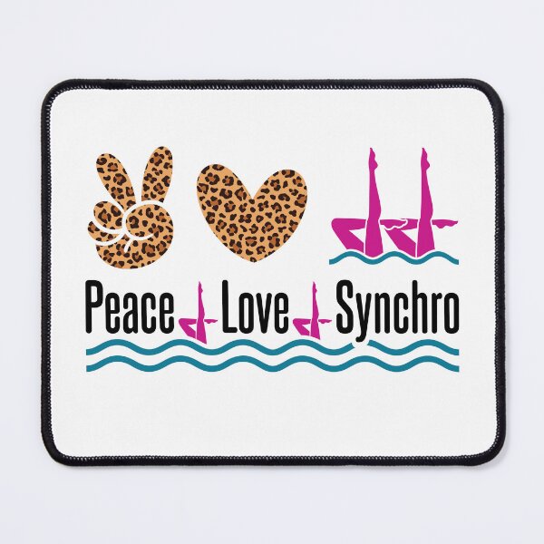 Item preview, Peace Love Synchro Artistic Synchronized Swimming designed and sold by jaygo.