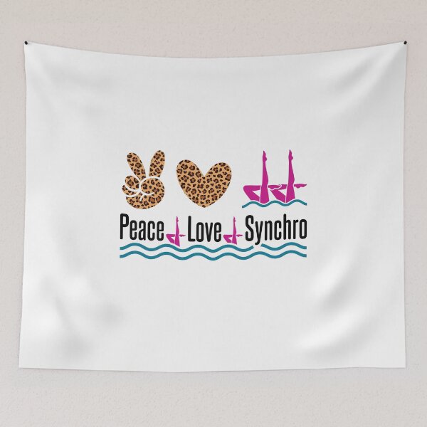 Item preview, Peace Love Synchro Artistic Synchronized Swimming designed and sold by jaygo.