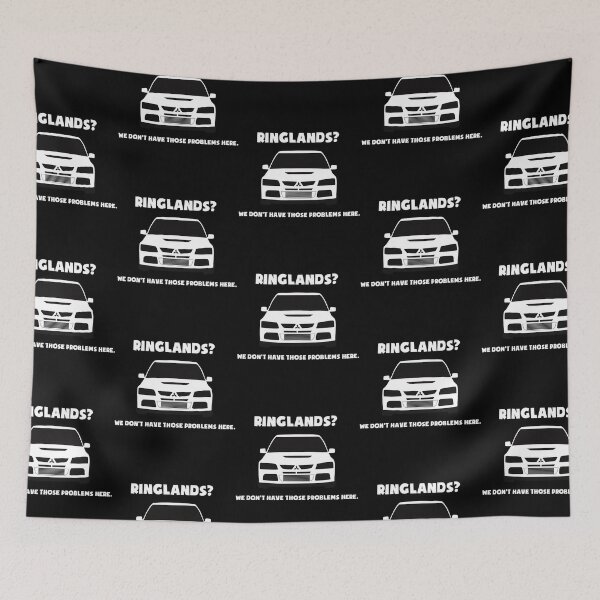 Item preview, _Ringlands We Dont Have Those Problems Here_ Mitsubishi Evo Gag Design  Tee designed and sold by junior-norton.