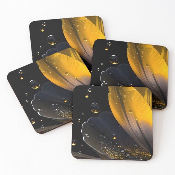 Item preview, Black and gold Tulip flower  designed and sold by Vibranta Studio.