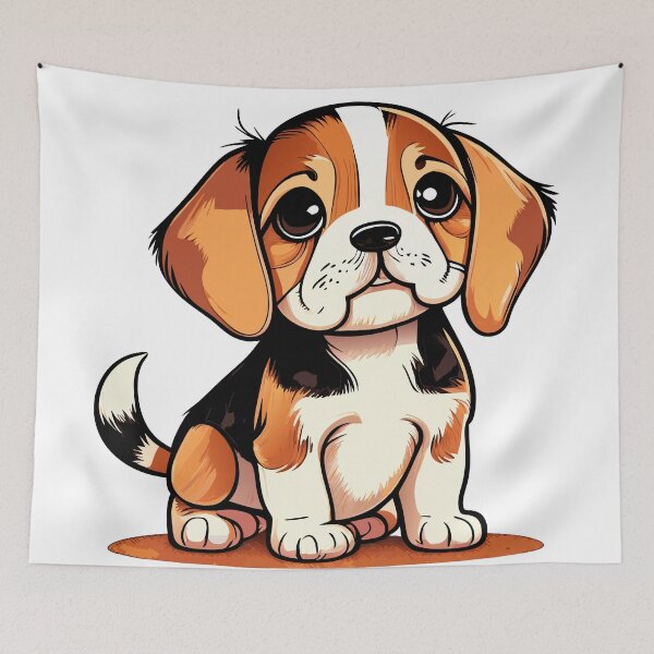 Item preview, Cute Dogs, Beagle, Room Decor, Set of Art Prints, Puppies Art, Art Prints, designed and sold by ArchieDid.