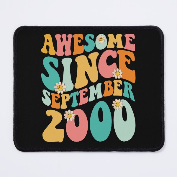 Item preview, Awesome Since September 2000 | Made In 2000 | Retro Groovy Birthday designed and sold by Christina-grich.