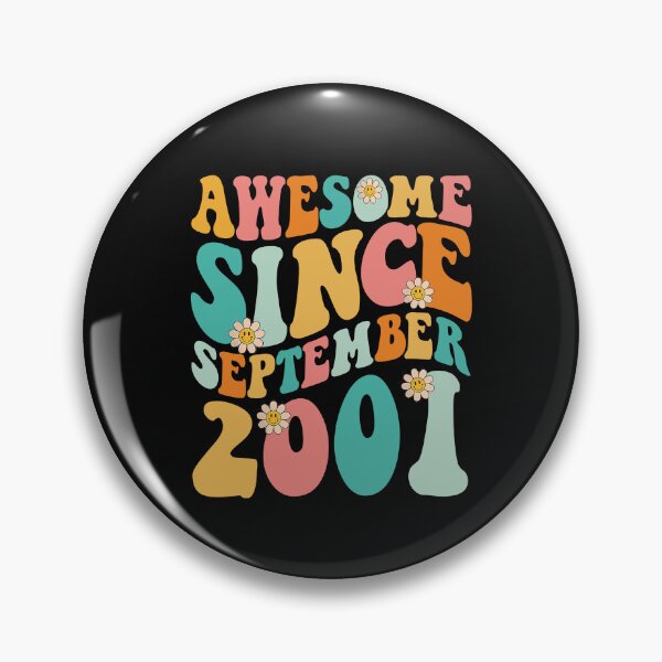Item preview, Awesome Since September 2001 | Made In 2001 | Retro Groovy Birthday designed and sold by Christina-grich.