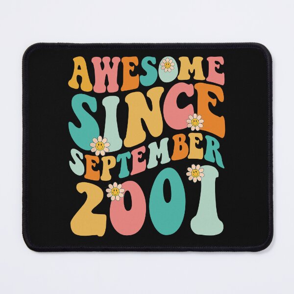 Item preview, Awesome Since September 2001 | Made In 2001 | Retro Groovy Birthday designed and sold by Christina-grich.