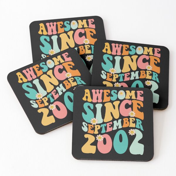 Item preview, Awesome Since September 2002 | Made In 2002 | Retro Groovy Birthday designed and sold by Christina-grich.