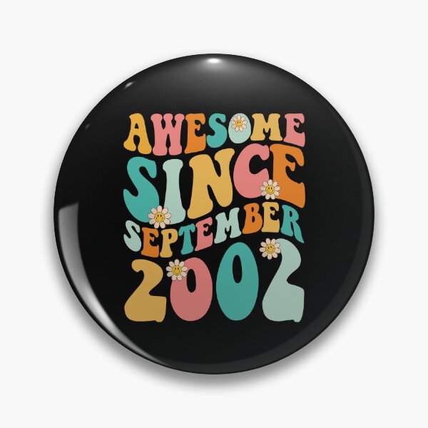 Item preview, Awesome Since September 2002 | Made In 2002 | Retro Groovy Birthday designed and sold by Christina-grich.