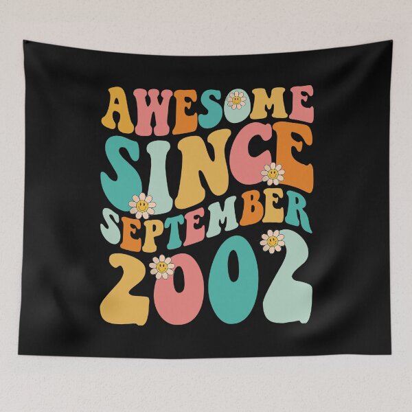 Item preview, Awesome Since September 2002 | Made In 2002 | Retro Groovy Birthday designed and sold by Christina-grich.