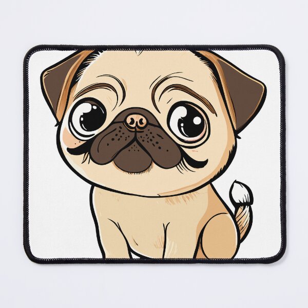Item preview, Cute Dogs, pug, Room Decor, Set of Art Prints, Puppies Art, Art Prints designed and sold by ArchieDid.