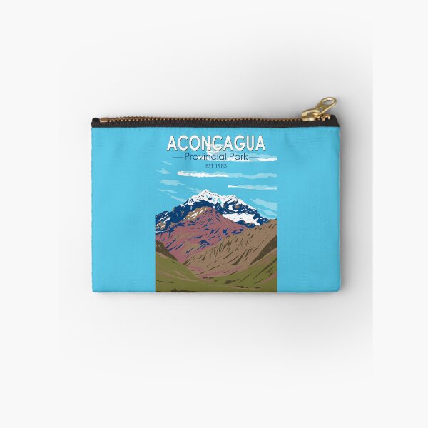 Item preview, Aconcagua Provincial Park Argentina Travel Art Vintage designed and sold by KrisSidDesigns.