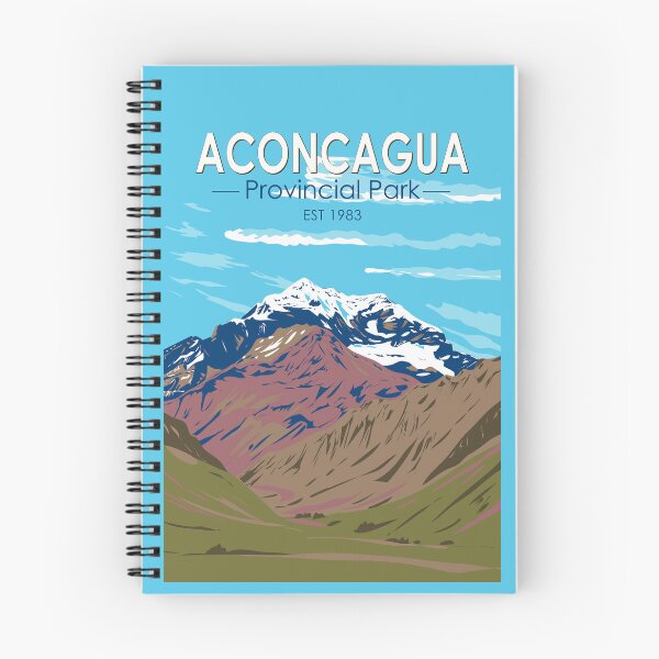 Item preview, Aconcagua Provincial Park Argentina Travel Art Vintage designed and sold by KrisSidDesigns.