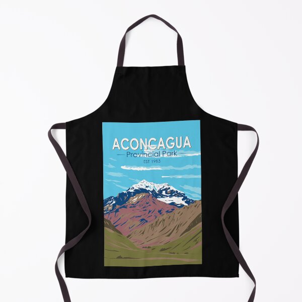 Item preview, Aconcagua Provincial Park Argentina Travel Art Vintage designed and sold by KrisSidDesigns.