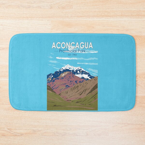 Item preview, Aconcagua Provincial Park Argentina Travel Art Vintage designed and sold by KrisSidDesigns.