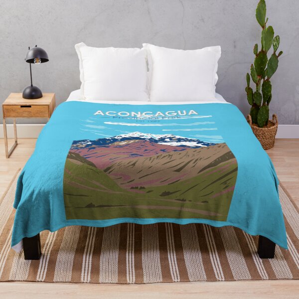 Item preview, Aconcagua Provincial Park Argentina Travel Art Vintage designed and sold by KrisSidDesigns.