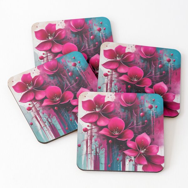 Item preview, Abstract Floral Fuschia Flower designed and sold by MySupplemental.