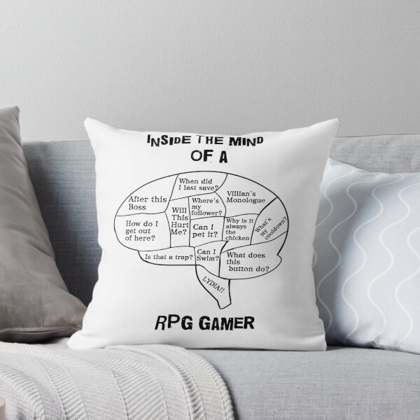 Item preview, Inside the mind of a RPG gamer Colorless designed and sold by Soulshinecc.