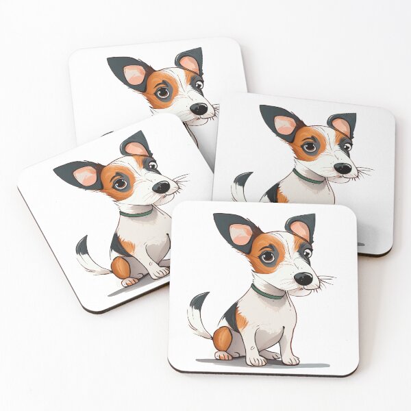 Item preview, Cute Dogs, Room Decor, Set of Art Prints, Puppies Art, Art Prints, smooth-fox-terrier designed and sold by ArchieDid.