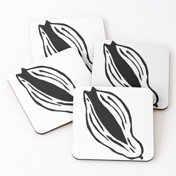 Item preview, Abstract Lines Botanical Seedpod Garden Plant Black White Hand Drawn Seed Minimal Modern designed and sold by dashaporoshina.