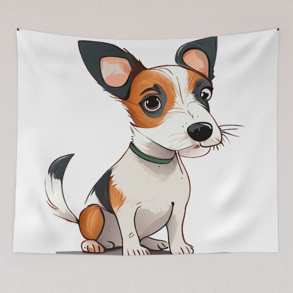 Item preview, Cute Dogs, Room Decor, Set of Art Prints, Puppies Art, Art Prints, smooth-fox-terrier designed and sold by ArchieDid.