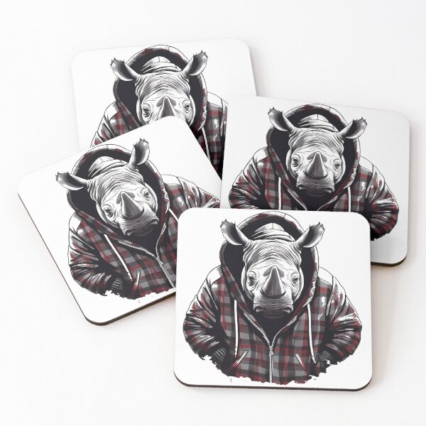 Item preview, Black Rhino Design. Cool Art for Rhino Lovers designed and sold by MartynGrey.