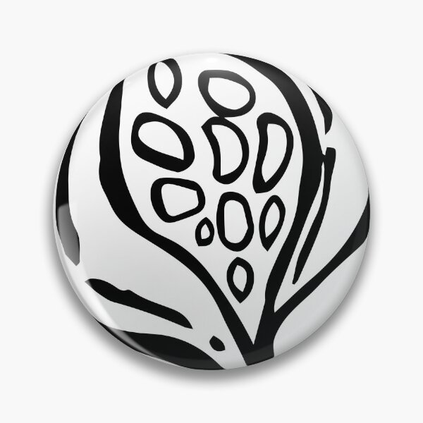 Item preview, Abstract Lines Botanical Seedpod Garden Plant Black White Hand Drawn Seed Minimal Modern designed and sold by dashaporoshina.