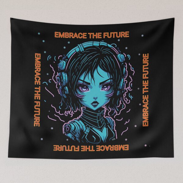 Item preview, Cyberpunk Embrace the Future 2 designed and sold by IzzysVStudio.