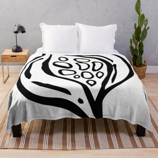 Item preview, Abstract Lines Botanical Seedpod Garden Plant Black White Hand Drawn Seed Minimal Modern designed and sold by dashaporoshina.