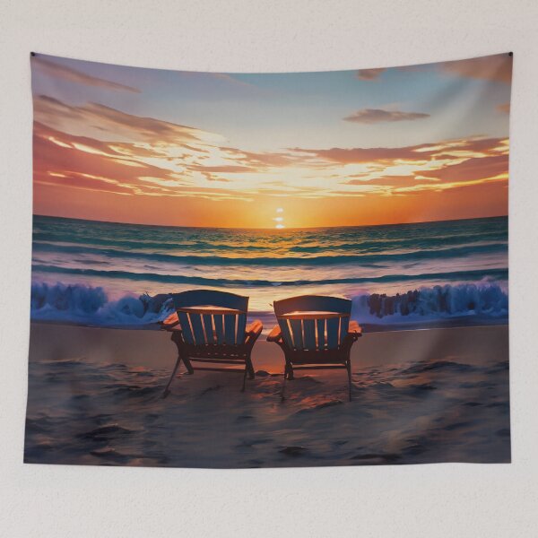 Item preview, 2 Chairs at Sunset Beach designed and sold by drawbey.