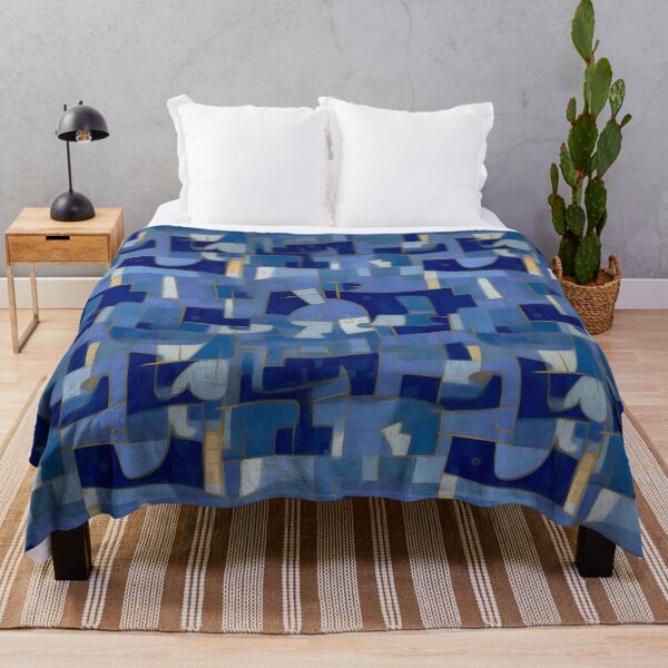 Item preview,  Paul Klee Blue Modernist Abstract Geometric Pattern designed and sold by Sturdust.