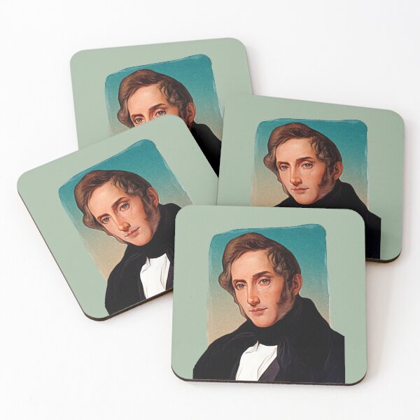 Item preview, Italian Poet Alessandro Manzoni - green - illustration  designed and sold by Litstoy.