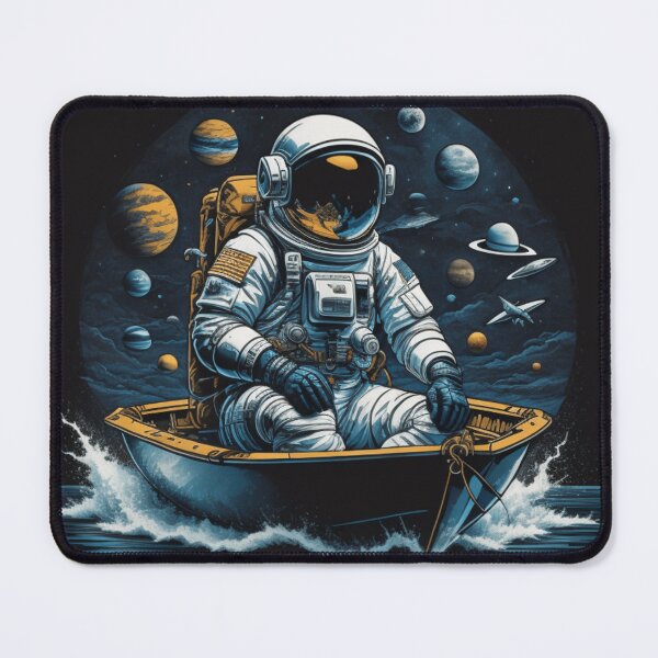 Item preview, "Beyond Horizons: A Lone Voyager in Celestial Waters" designed and sold by AriaMarliART.