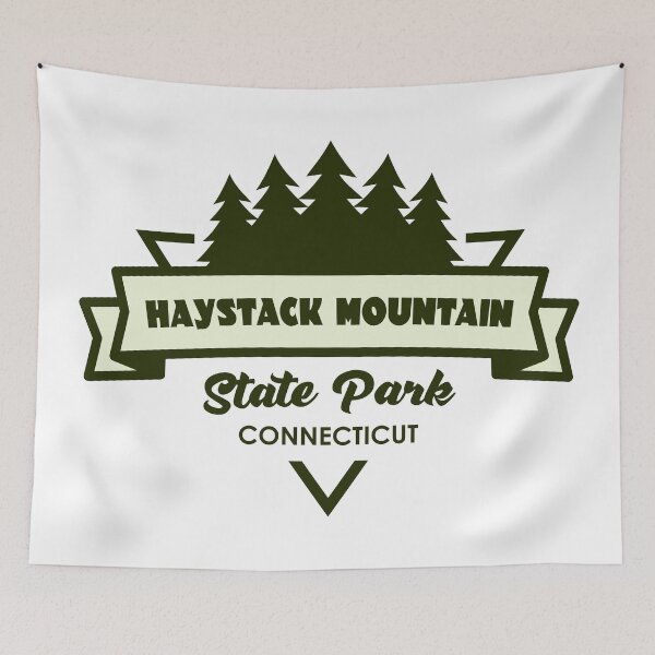 Item preview, Haystack Mountain State Park Connecticut Trees And Ribbon designed and sold by bivenart.