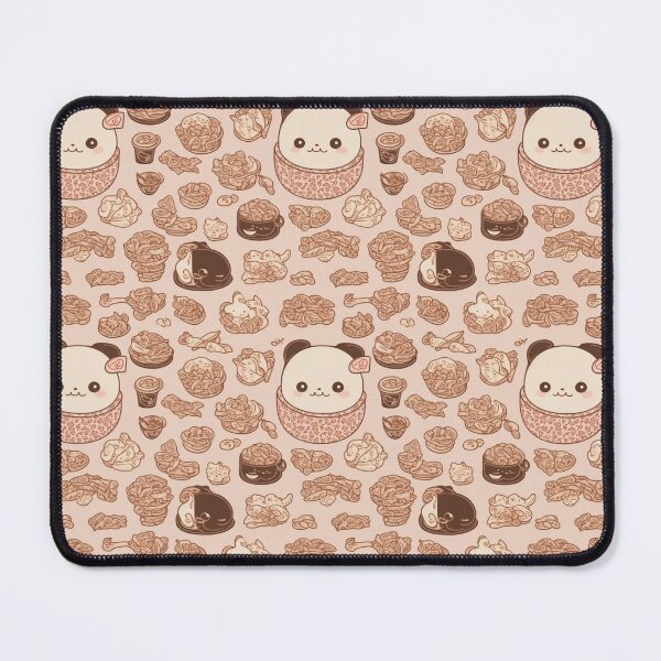 Item preview, Kawaii Noodle Pattern Tan Pattern designed and sold by Theo-B.