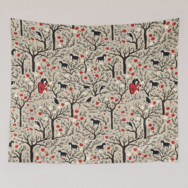 Item preview, County Hook’s Apple Picking Fall Festival—A Red Guitar Underneath the Apple Tree. Fall Design, Seamless Pattern designed and sold by ignasirus.
