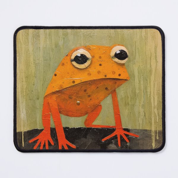 Item preview, Spotted Orange Frog Ready to Leap designed and sold by YoPedro.