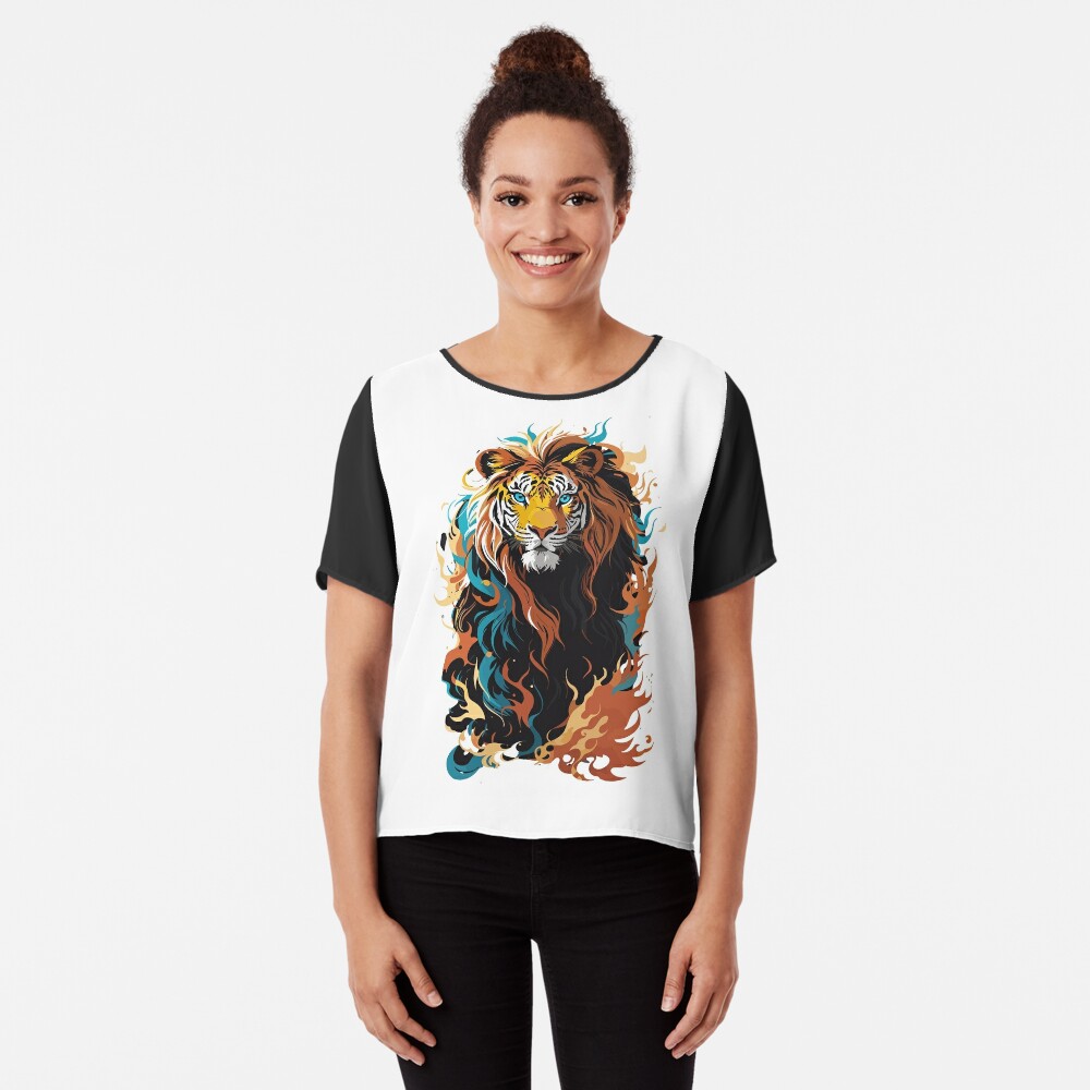 Roaring Majesty, Lion in Smoke Explosion T-Shirt Design Art Print for  Sale by DanyelShirt