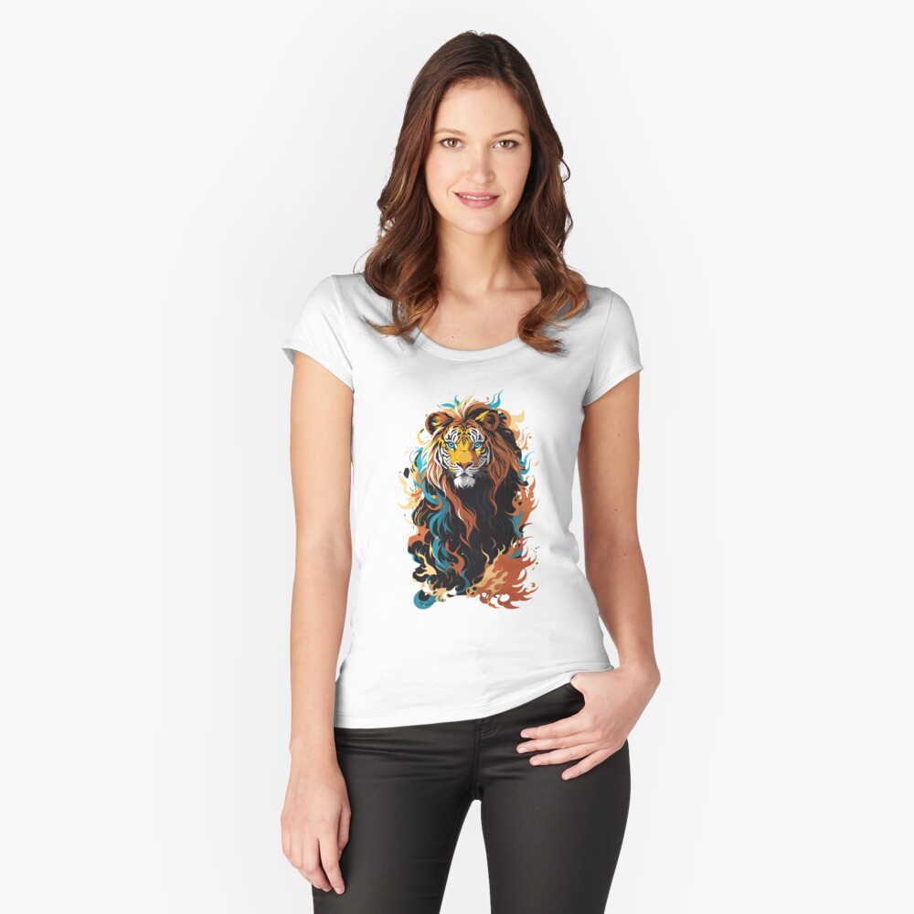 Roaring Majesty, Lion in Smoke Explosion T-Shirt Design Art Print for  Sale by DanyelShirt