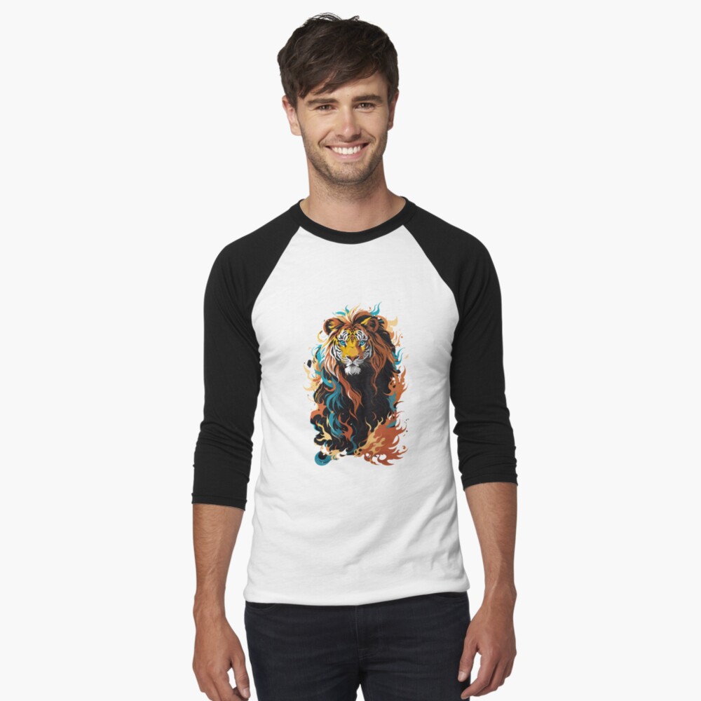 Roaring Majesty, Lion in Smoke Explosion T-Shirt Design Art Print for  Sale by DanyelShirt