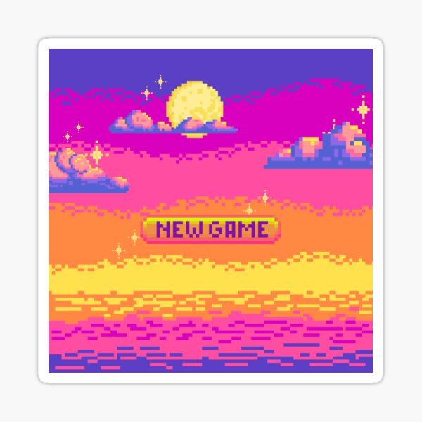 Item preview, New Game Pixel Art designed and sold by memenika.