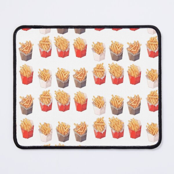 Item preview, White Black and Red Box French Fry Sticker Pack Design Art by ZeesDesign on Redbubble designed and sold by ZEESDESIGN.